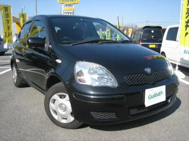 カタログ画像：ヴィッツ（VITZ） Ｆ Ｌパッケージ・スポーティエディション 2004年2月 CBA-SCP10 1000cc ブラックマイカ 燃費19.6km / l  メイン（その他）