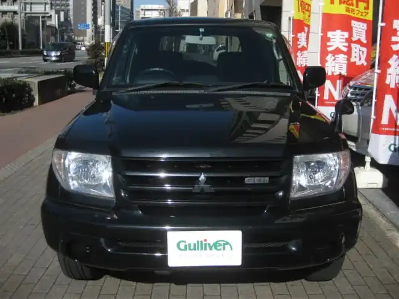 10019476 | カタログ画像：パジェロイオ（PAJERO IO） ＺＲ 2004年4月 TA-H77W 2000cc ディープブラックマイカ フロント