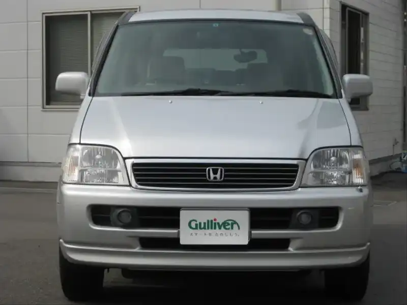 カタログ画像：ステップワゴン（STEPWAGON） Ｗ ポップアップシート 2000年8月 GF-RF1 2000cc グレースシルバー・メタリック 燃費11.4km / l  フロント