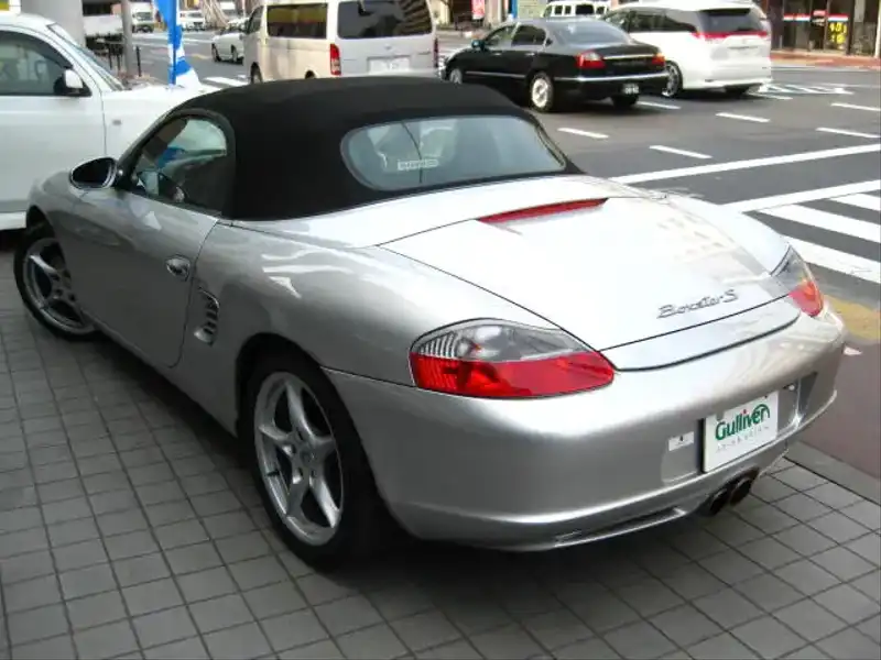 カタログ画像：ボクスター（BOXSTER） ボクスターＳ 2003年9月 GH-98624 3200cc アークティックシルバーメタリック 燃費8.5km / l  外装