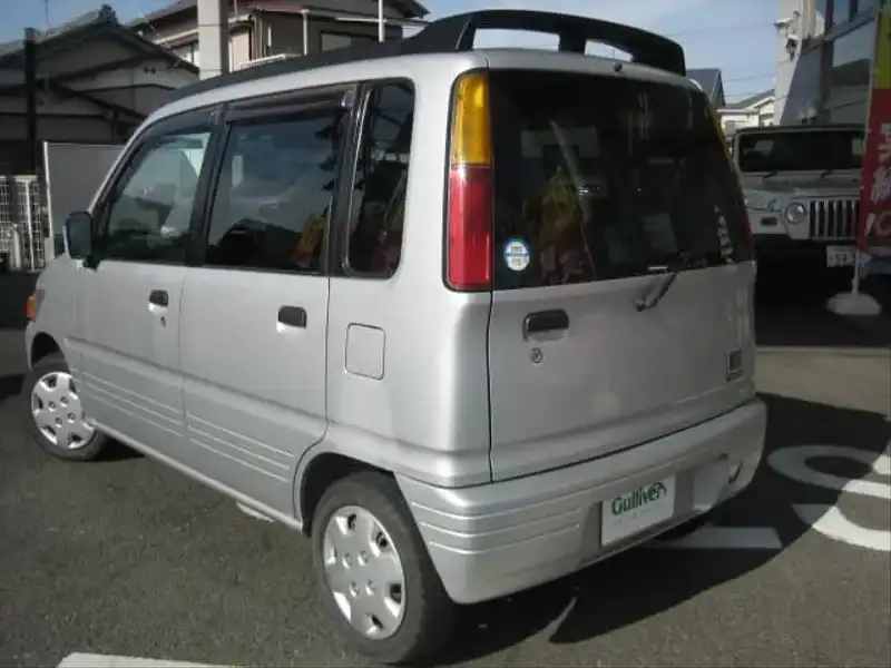 カタログ画像：ムーヴ（MOVE） ＣＸ 1997年12月 E-L600S 660cc シルバーメタリック 燃費17.6km / l  バック