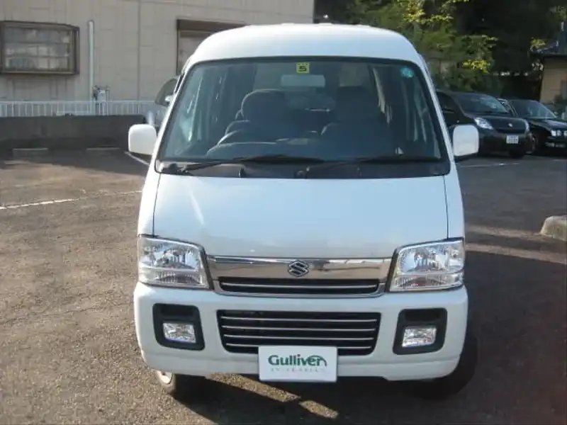 カタログ画像：エブリイワゴン（EVERY WAGON） ジョイポップ 2003年9月 TA-DA62W 660cc パールホワイト 燃費15.6km / l  フロント