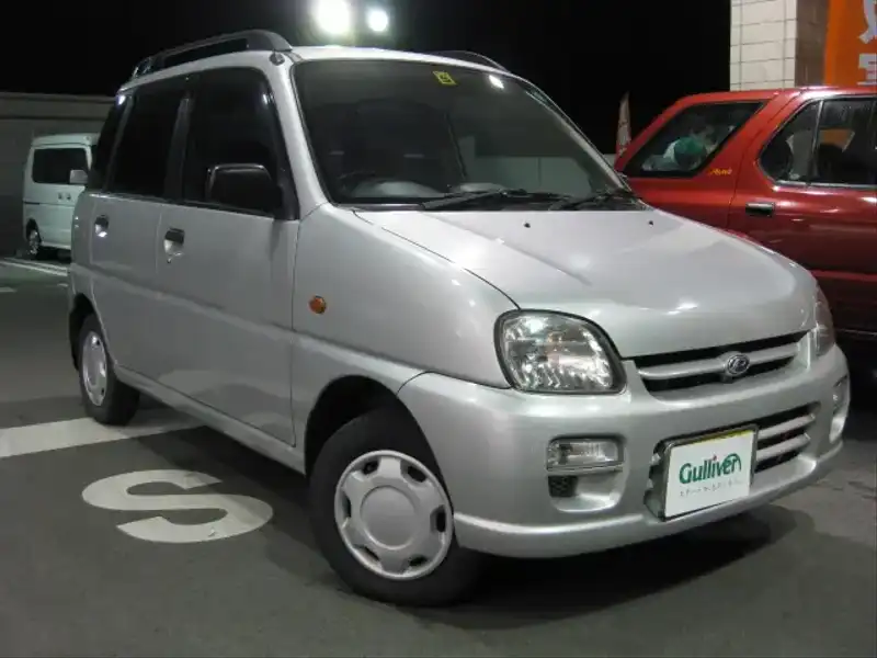 カタログ画像：プレオ（PLEO） Ｌ 1999年6月 GF-RA2 660cc プラチナシルバー・メタリック 燃費18.8km / l  メイン