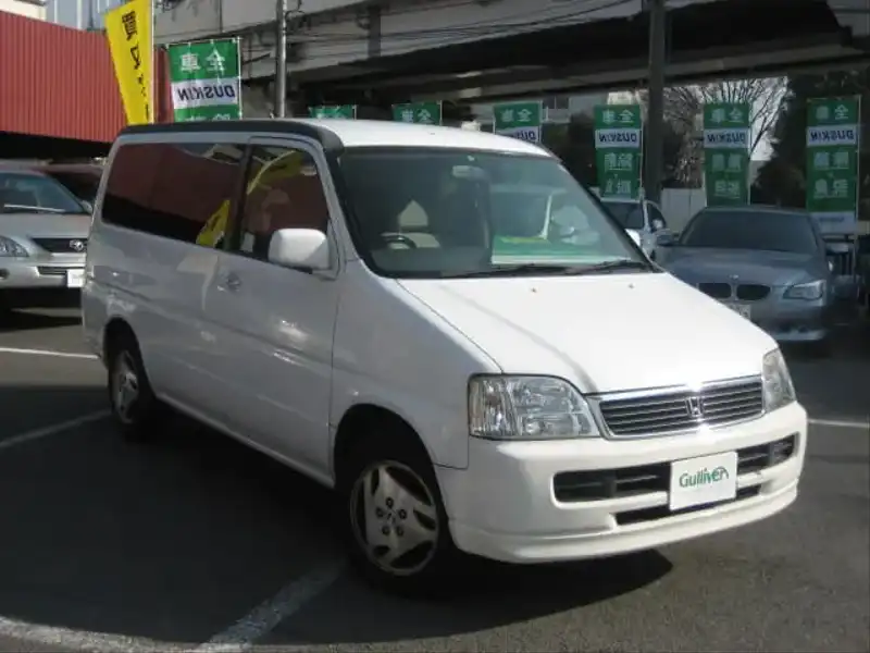 カタログ画像：ステップワゴン（STEPWAGON） デラクシー２ フィールドデッキ 回転対座シート 2000年8月 GF-RF1 2000cc タフタホワイト 燃費10.6km / l  メイン（その他）