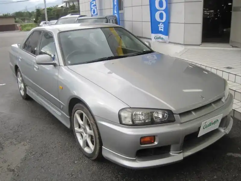 カタログ画像：スカイライン（SKYLINE） ２５ＧＴ－Ｖ 1999年2月 GF-ER34 2500cc ソニックシルバー（Ｍ） 燃費10.6km / l  メイン（その他）