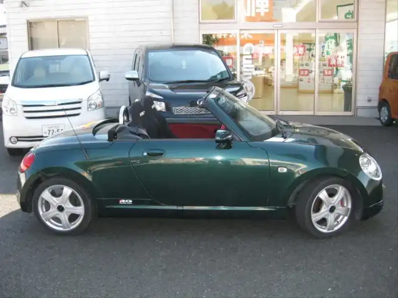 カタログ画像：コペン（COPEN） ２ｎｄアニバーサリーエディション 2004年6月 ABA-L880K 660cc ＤＣ・ダークグリーンマイカ 燃費18.0km / l  外装