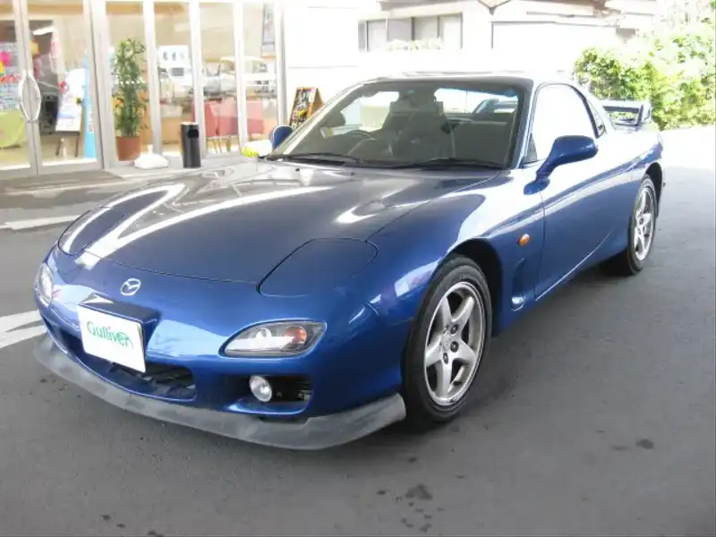 カタログ画像：ＲＸ－７（RX-7） タイプＲＳ 2000年10月 GF-FD3S 1400cc イノセントブルーマイカ 燃費7.2km / l  外装