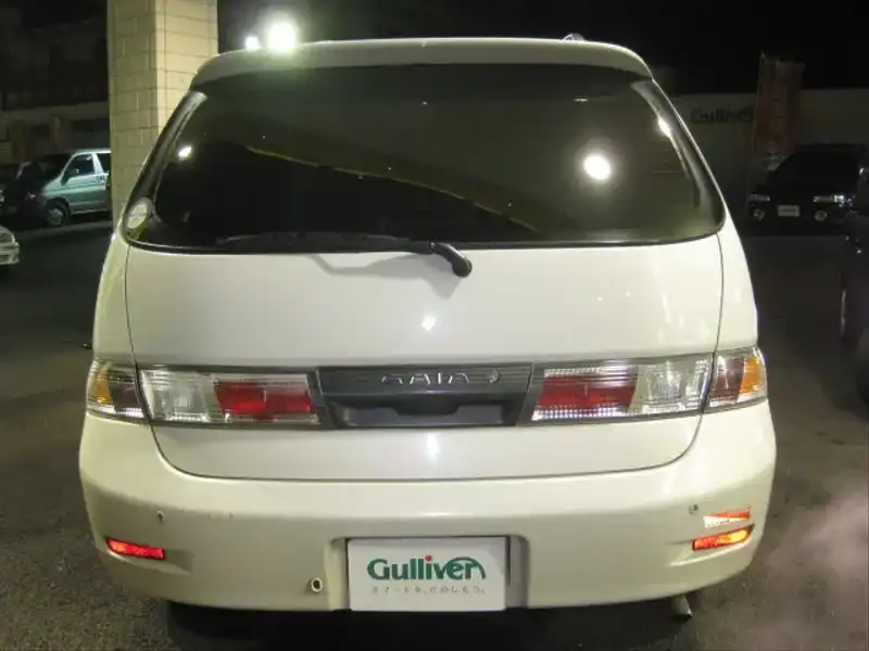 カタログ画像：ガイア（GAIA） ガイア Ｇパッケージ 1998年5月 GF-SXM15G 2000cc ホワイトパールマイカ 燃費10.8km / l  バック