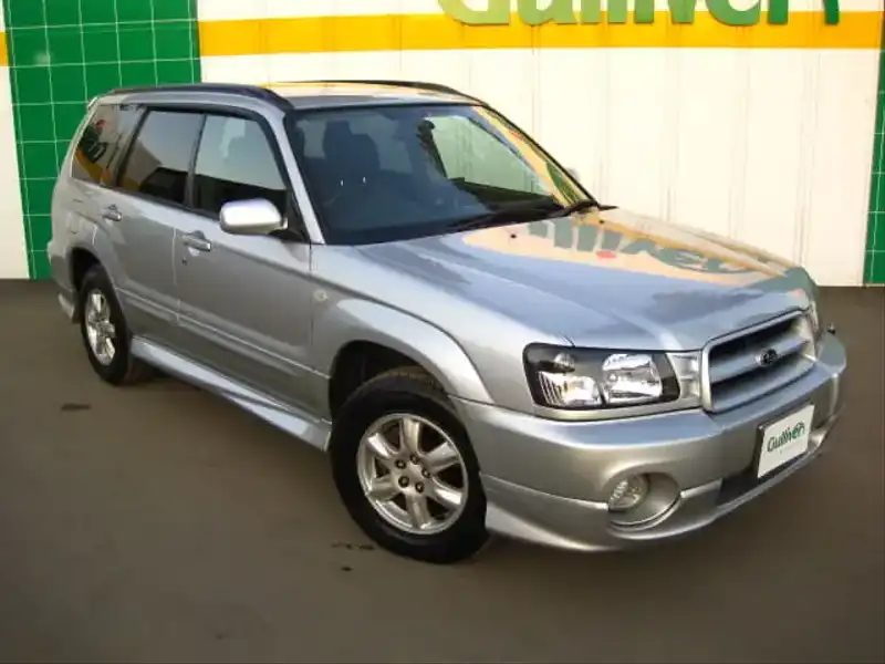 カタログ画像：フォレスター（FORESTER） Ｘ２０ 2002年2月 TA-SG5 2000cc プレミアムシルバーメタリック 燃費13.6km / l  メイン