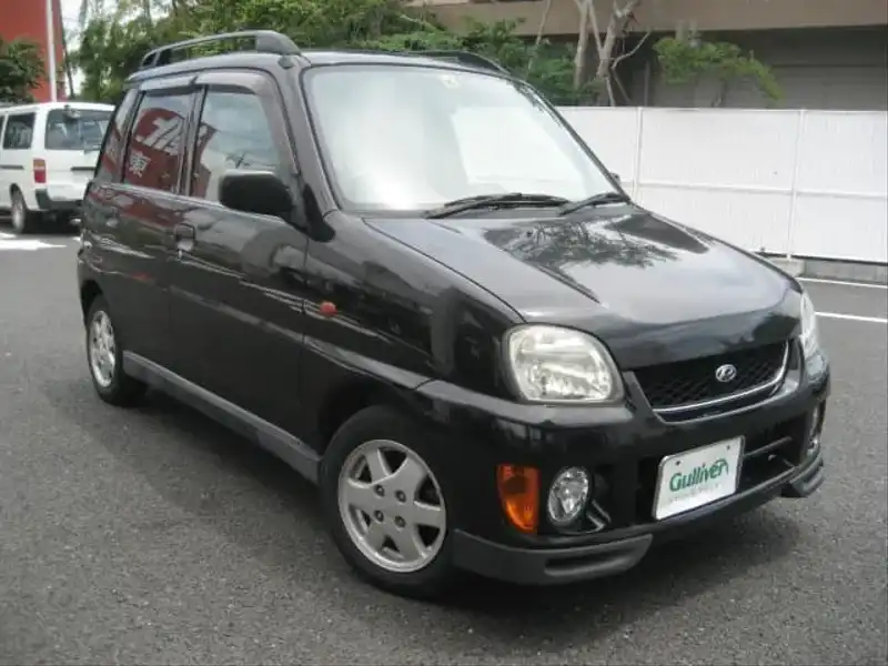 カタログ画像：プレオ（PLEO） ＲＭ 1999年6月 GF-RA1 660cc ピュアブラック・マイカ 燃費17.2km / l  メイン