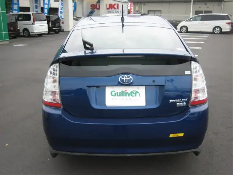 カタログ画像：プリウス（PRIUS） Ｇツーリングセレクション 2007年2月 DAA-NHW20 1500cc ブルーマイカ 燃費30.0km / l  バック