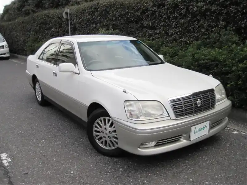 カタログ画像：クラウン（CROWN） ロイヤルエクストラ 2001年8月 TA-JZS171 2500cc フロスティホワイトトーニング 燃費11.6km / l  メイン