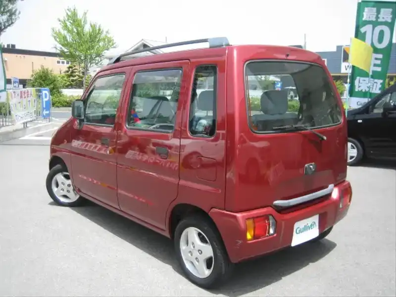 カタログ画像：ワゴンＲ（WAGON R） ＲＸ 1998年6月 E-CT51S 660cc ラジアントレッドマイカ 燃費18.0km / l  外装