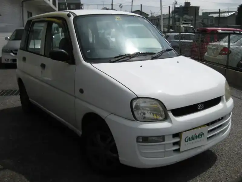 カタログ画像：プレオ（PLEO） Ａスペシャル 2001年12月 LE-RV1 660cc ピュアホワイト 燃費22.0km / l  メイン