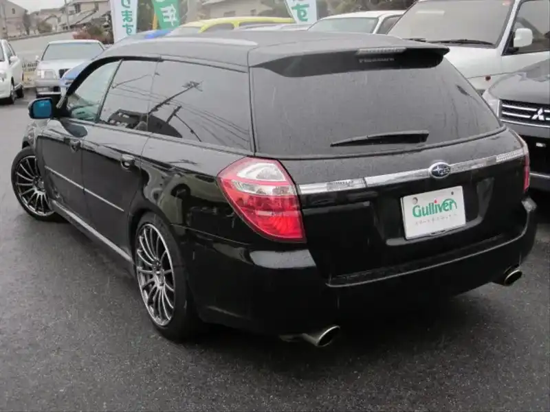 カタログ画像：レガシィツーリングワゴン（LEGACY TOURING WAGON） ２．０ＧＴ ＳＩクルーズ アーバンセレクション 2007年11月 CBA-BP5 2000cc オブシディアンブラック・パール 燃費13.0km / l  バック