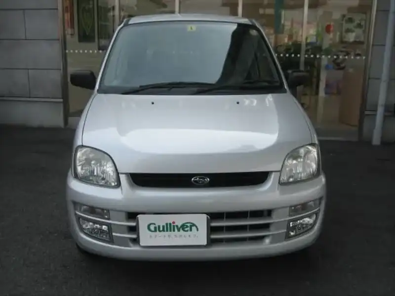 カタログ画像：プレオ（PLEO） Ｌ 2002年10月 TA-RA1 660cc シャイニーシルバー・メタリック 燃費22.0km / l  フロント