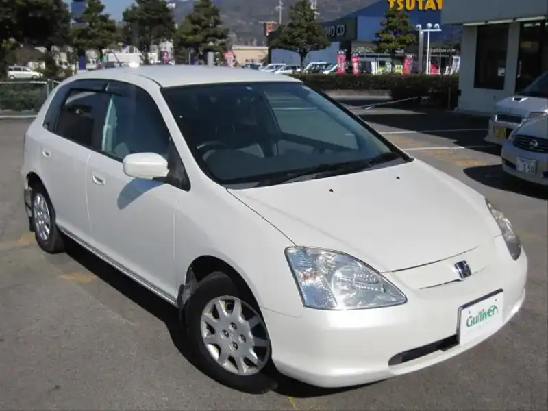 カタログ画像：シビック（CIVIC） Ｂ 2001年10月 UA-EU1 1500cc ブリリアントホワイト・パール 燃費16.0km / l  メイン（その他）