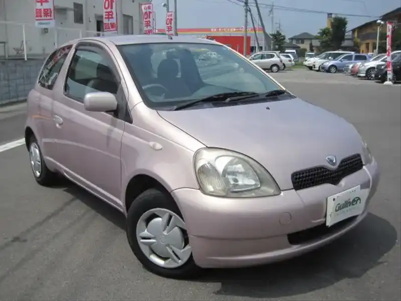 カタログ画像：ヴィッツ（VITZ） Ｆ Ｄパッケージ スカイブルーバージョン 2001年4月 TA-NCP15 1300cc ペールローズメタリックオパール 燃費18.2km / l  メイン（その他）