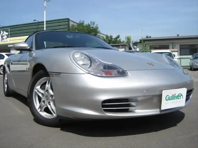 カタログ画像：ボクスター（BOXSTER） ボクスター 2004年4月 GH-98623 2700cc アークティックシルバーメタリック 燃費8.3km / l  メイン