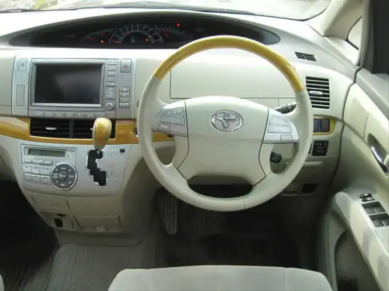 カタログ画像：エスティマ（ESTIMA） Ｇ サイドリフトアップシート装着車 2006年1月 DBA-GSR50W 3500cc ホワイトパールクリスタルシャイン 燃費9.8km / l  内装