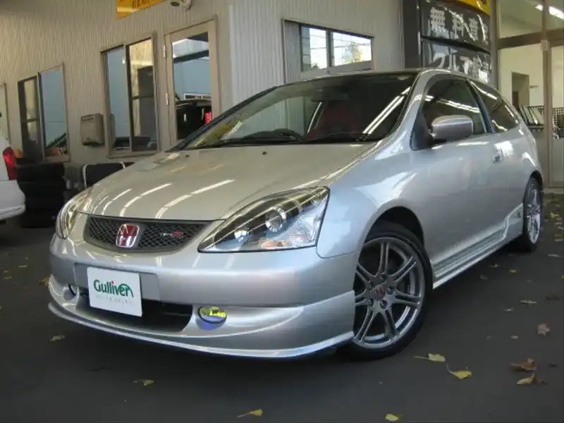 カタログ画像：シビック（CIVIC） タイプＲ 2004年1月 LA-EP3 2000cc サテンシルバーメタリック 燃費12.4km / l  外装