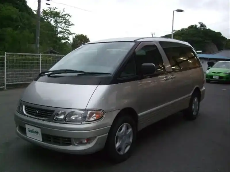 カタログ画像：エスティマ・エミーナ（ESTIMA EMINA） Ｇ ジョイフルキャノピー仕様車 1998年1月 KD-CXR21G 2200cc シルバーメタリック／シルバーメタリック 外装