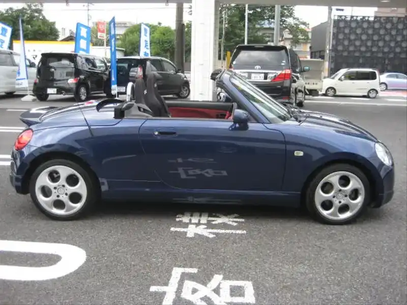 カタログ画像：コペン（COPEN） ２ｎｄアニバーサリーエディション 2004年6月 ABA-L880K 660cc ＤＣ・ダークブルーマイカメタリック 燃費15.2km / l  外装