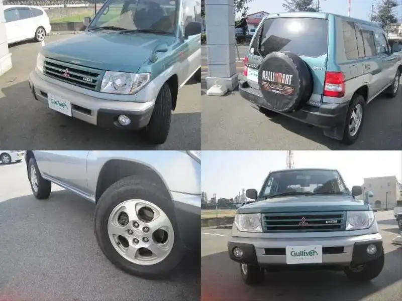 カタログ画像：パジェロイオ（PAJERO IO） ＺＸ 1998年10月 GF-H76W 1800cc セーラムグリーン（Ｐ）／ハミルトンシルバー（Ｍ）・２トーン 外装