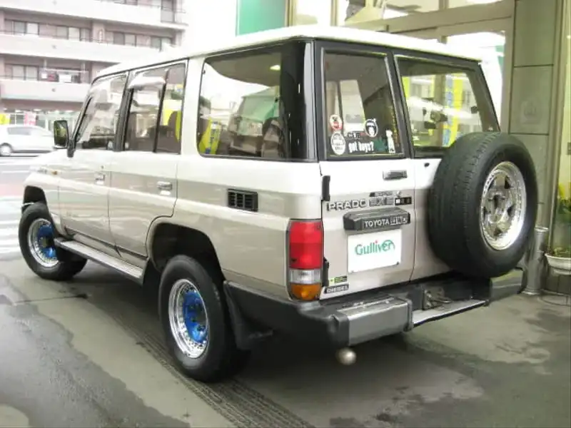 カタログ画像：ランドクルーザープラド（LAND CRUISER PRADO） ４ドア プラドＳＸ 1992年8月 Q-LJ78G 2400cc ホワイト バック