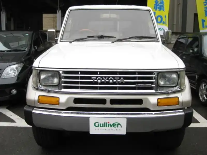 カタログ画像：ランドクルーザープラド（LAND CRUISER PRADO） ４ドア プラドＬＸ 1993年5月 Y-KZJ78G 3000cc ホワイト メイン（その他）