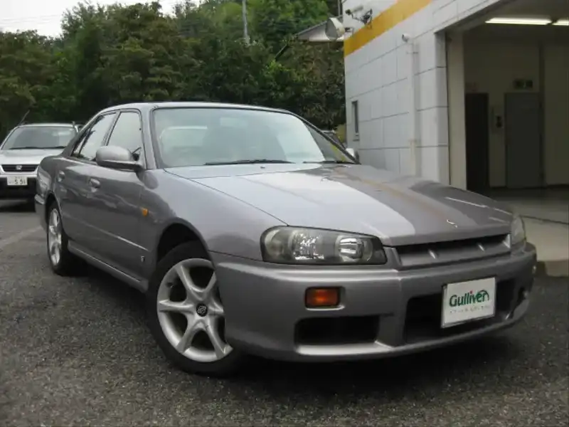 カタログ画像：スカイライン（SKYLINE） ２５ＧＴ－Ｘ ＦＯＵＲ 1998年5月 GF-ENR34 2500cc アスリートシルバー（Ｍ） 燃費9.2km / l  メイン